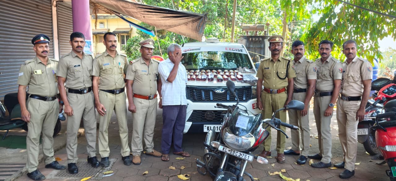 മട്ടന്നൂരിൽ വൻ മദ്യ വേട്ട