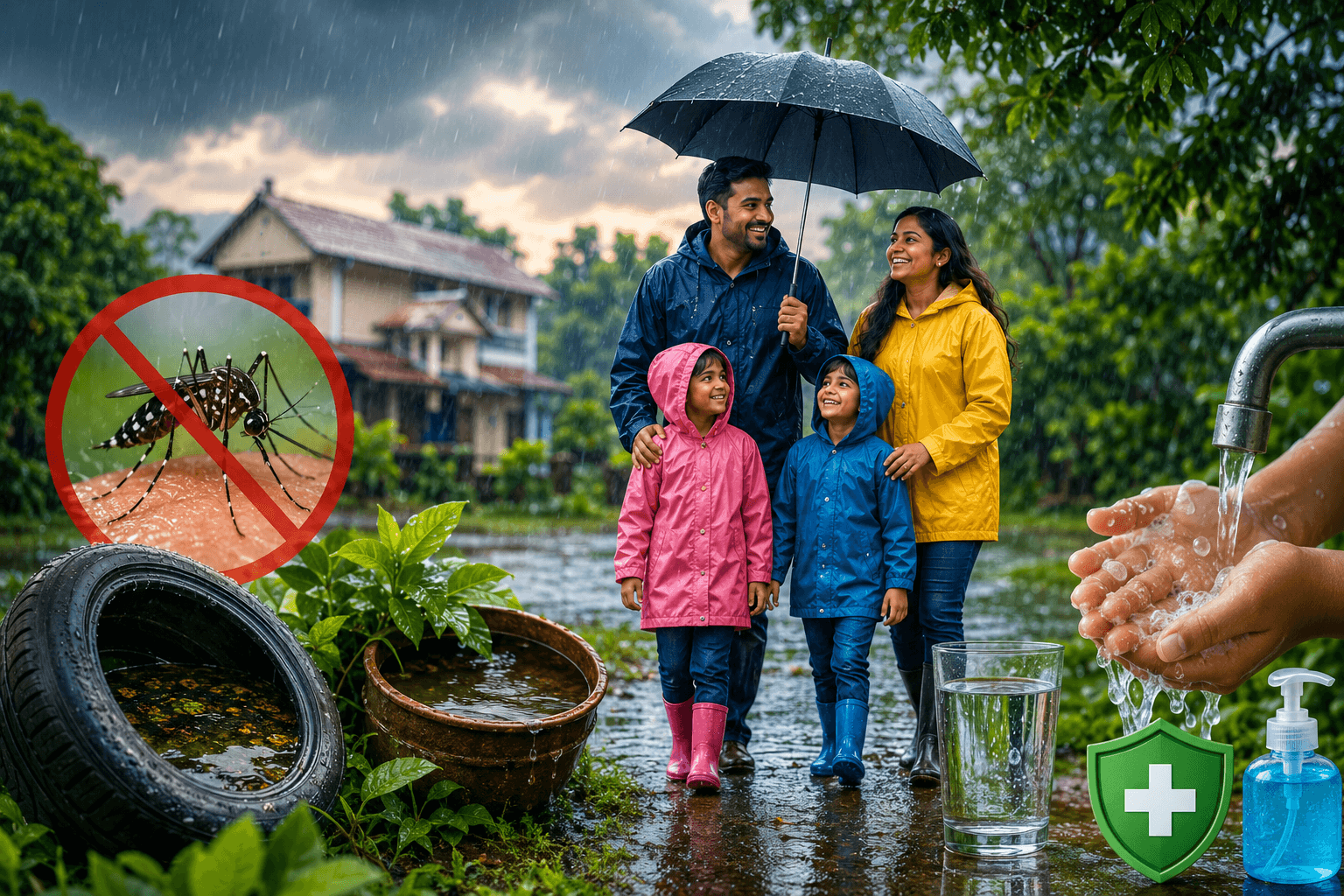 മഴക്കാലം വരുമ്പോൾ രോഗങ്ങളും വരും; കരുതലുണ്ടെങ്കിൽ സുരക്ഷിതരാകാം